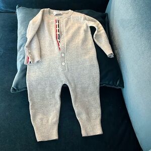 Thom Browne Cashmere 4-Bar Onesie